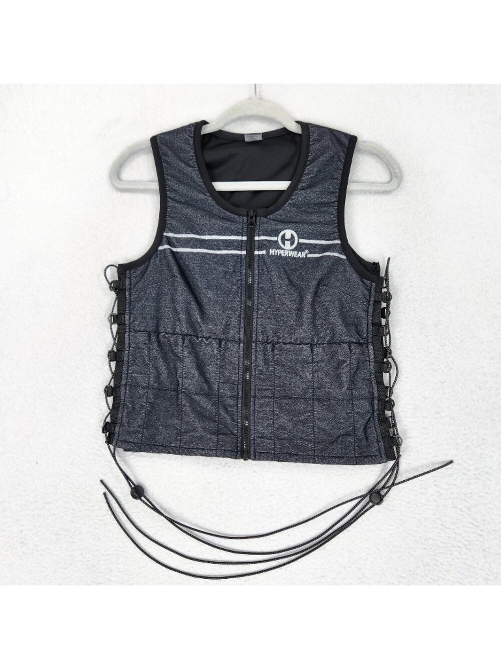Hyperwear Hyper Vest FIT Weighted Womens Large Gray Adjustable 4lb Training Vest